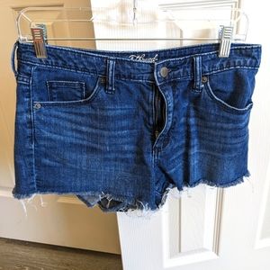 Dark denim shorts